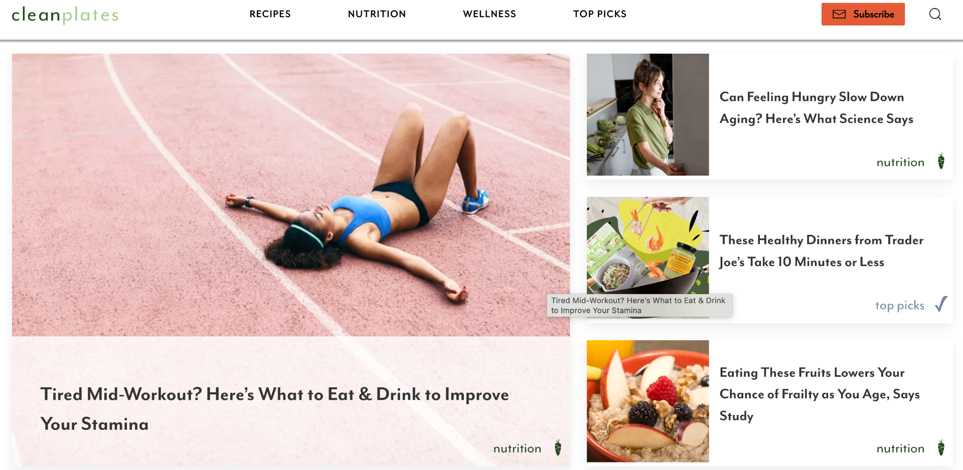 Clean Plates — Growing a healthy-eating publication on every metric that mattered.