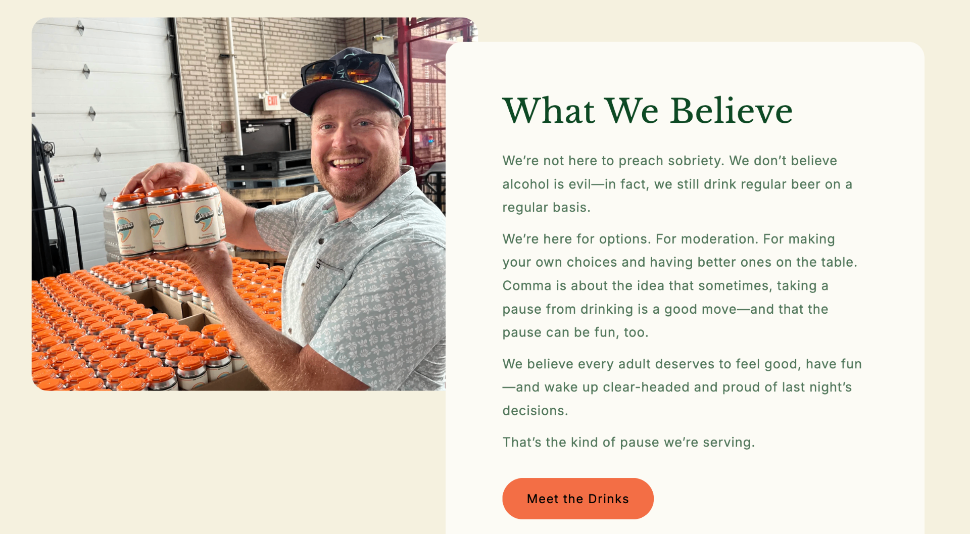 Comma Brewing Co. — Building a brewery brand around the pause.