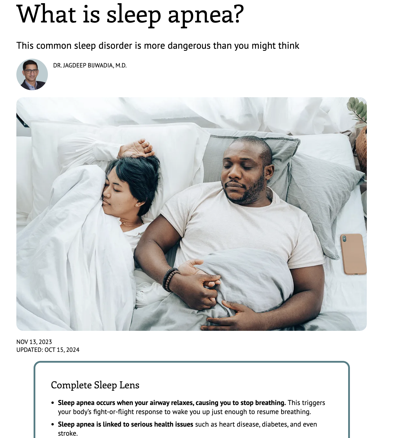 Complete Sleep — Tone of voice and content strategy for a pre-launch DTC sleep brand.