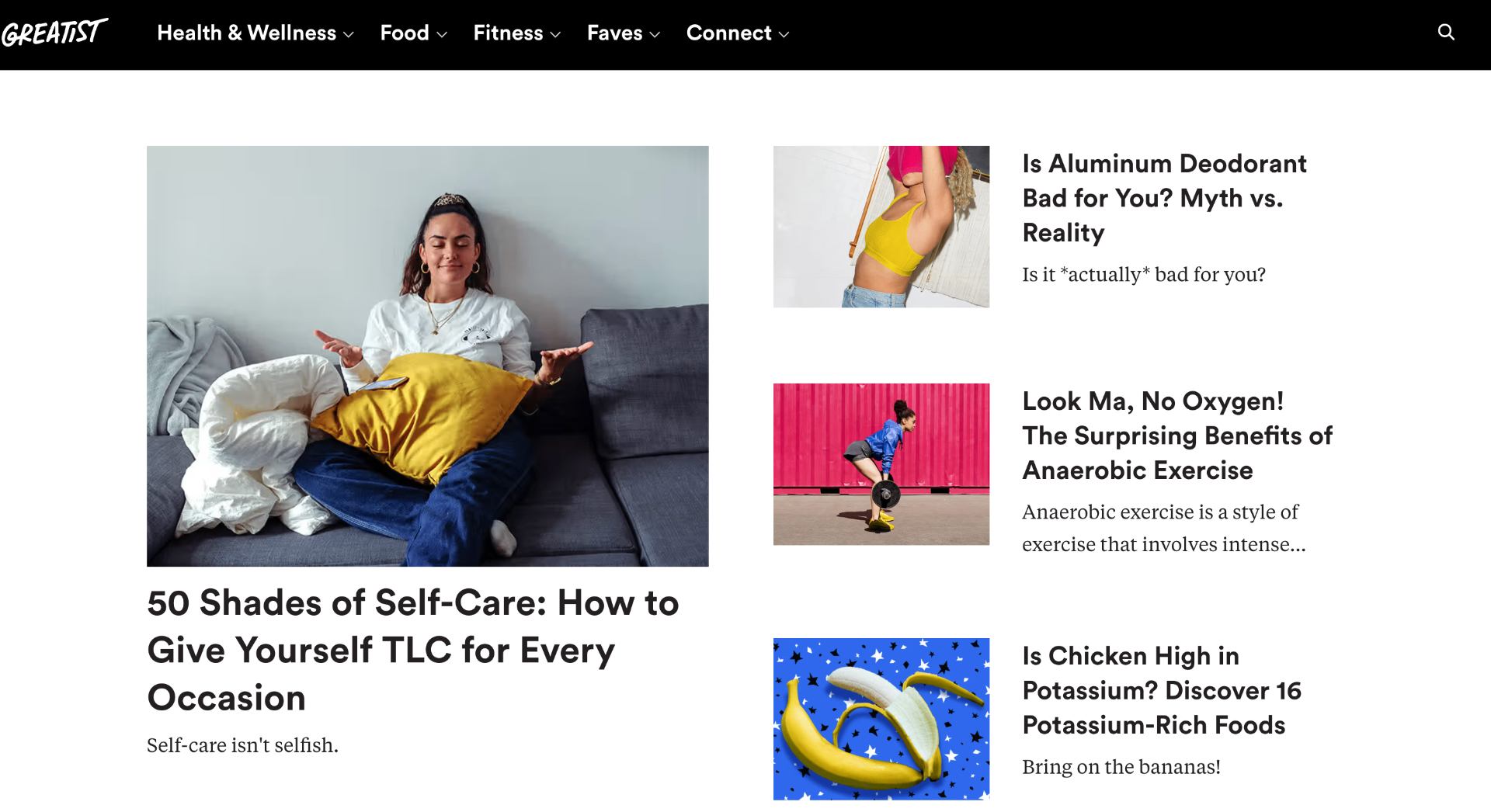Greatist — Section leadership that moved every reader metric.