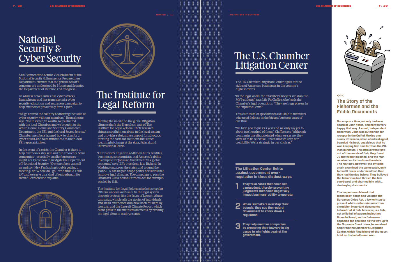U.S. Chamber of Commerce — “We Believe in Business” — a hardcover storybook for the U.S. Chamber.